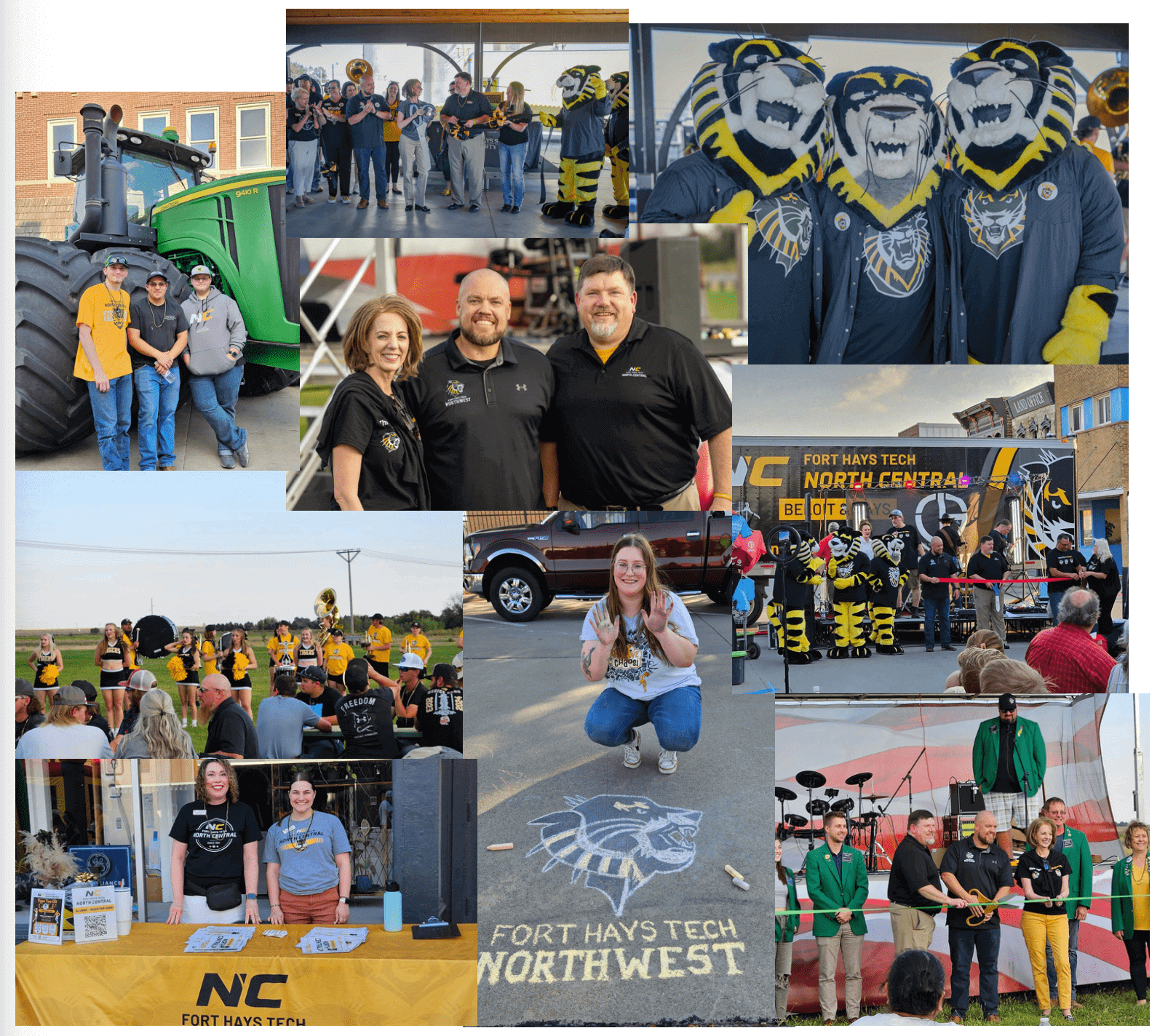 collage of images from community events